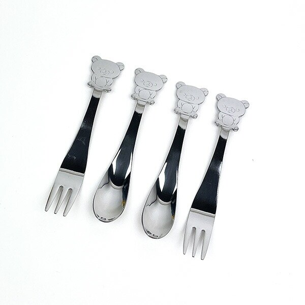 リラックマ スプーン＆フォーク 4pc 食器 キッチン ギフト