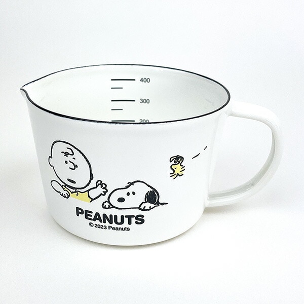 スヌーピー ブレイクタイム（S) ホーローメジャーカップ  キッチン 日本製 SNOOPY