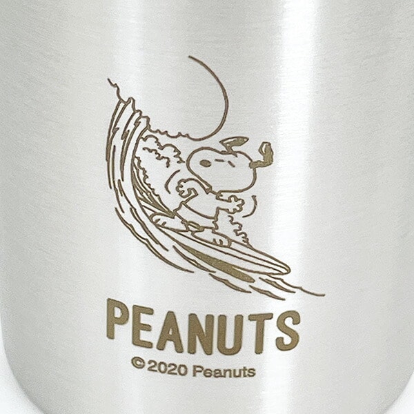 スヌーピー サーフィン 真空Wステンレスタンブラー(320ml) 食器 コップ SNOOPY