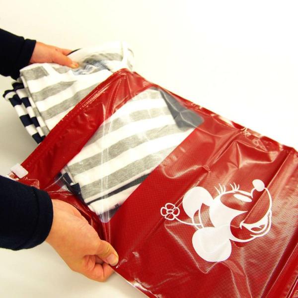 ディズニー ミッキー＆ミニー 圧縮袋 ペタコ（2枚入り） フェイス 旅行グッズ Disney