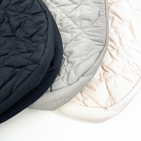 スヌーピー 2WAY キルティングトートバッグ(M) ブラック SNOOPY