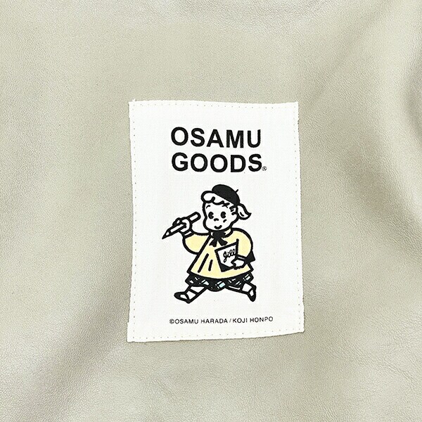 オサムグッズ 合皮ハンドルタックトートバッグ (グレー)