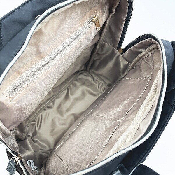 ムーミン おでかけ スクエアリュックサック バッグ ブラック