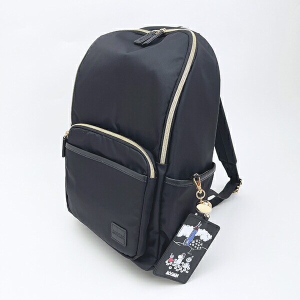 ムーミン ピクニック ラウンドリュックサック バッグ ブラック