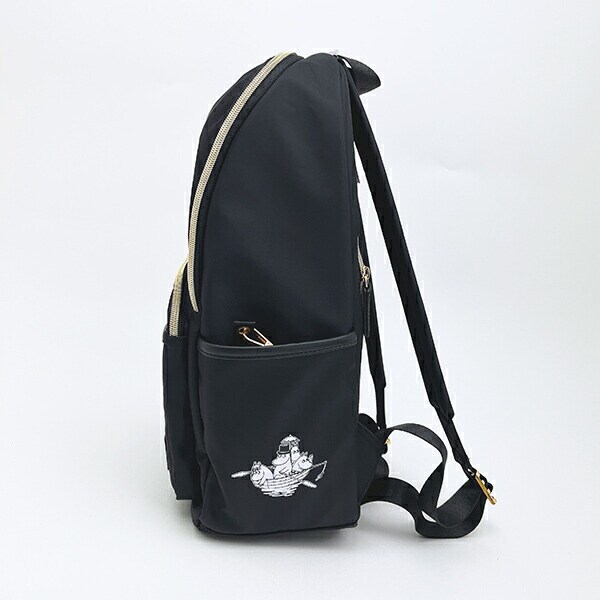 ムーミン ピクニック ラウンドリュックサック バッグ ブラック