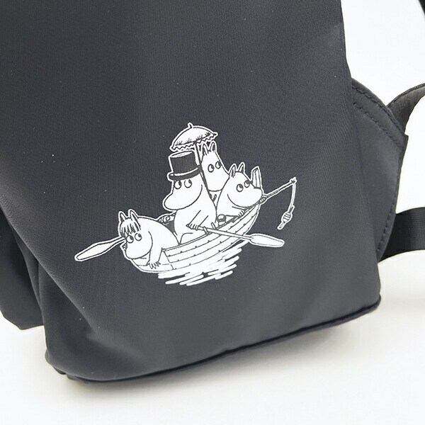 ムーミン ピクニック ラウンドリュックサック バッグ ブラック