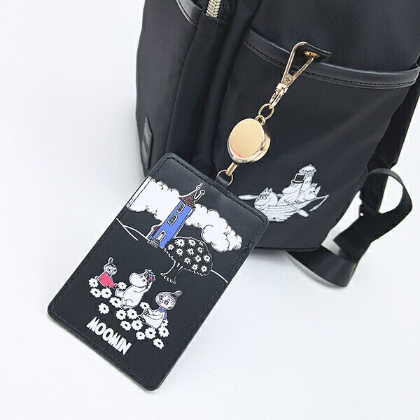 ムーミン ピクニック ラウンドリュックサック バッグ ブラック