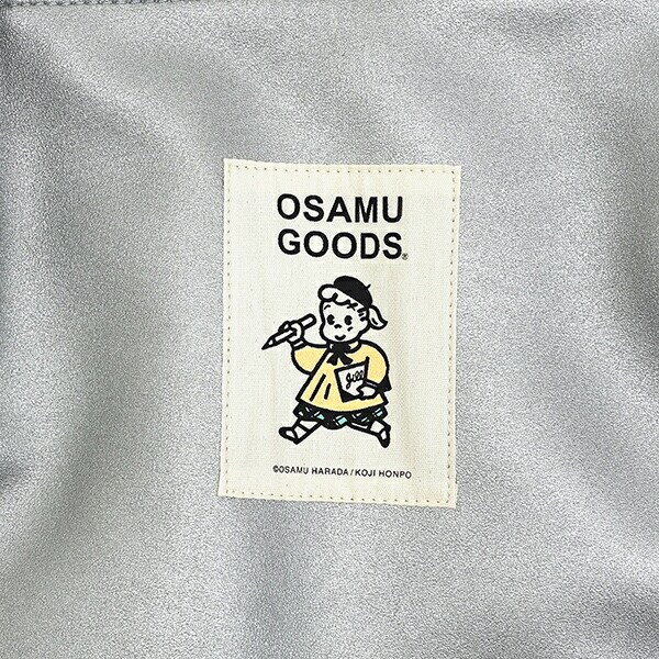 オサムグッズ 合皮ハンドルタックトートバッグ (シルバー)