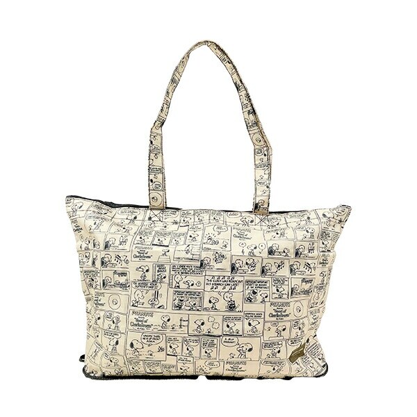 スヌーピー コミックナチュラル 折りたたみトートバッグ トラベル SNOOPY