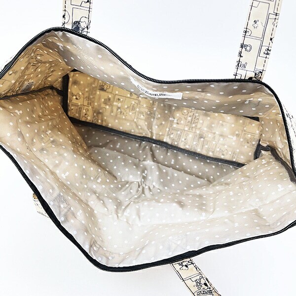 スヌーピー コミックナチュラル 折りたたみトートバッグ トラベル SNOOPY