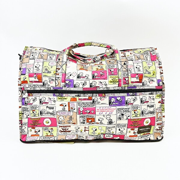 スヌーピー コミックカラー 折りたたみボストンバッグ(M) トラベル SNOOPY