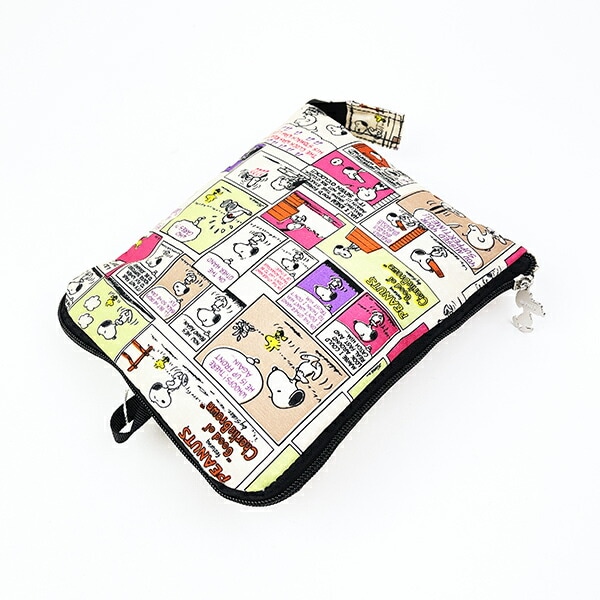 スヌーピー コミックカラー 折りたたみボストンバッグ(M) トラベル SNOOPY