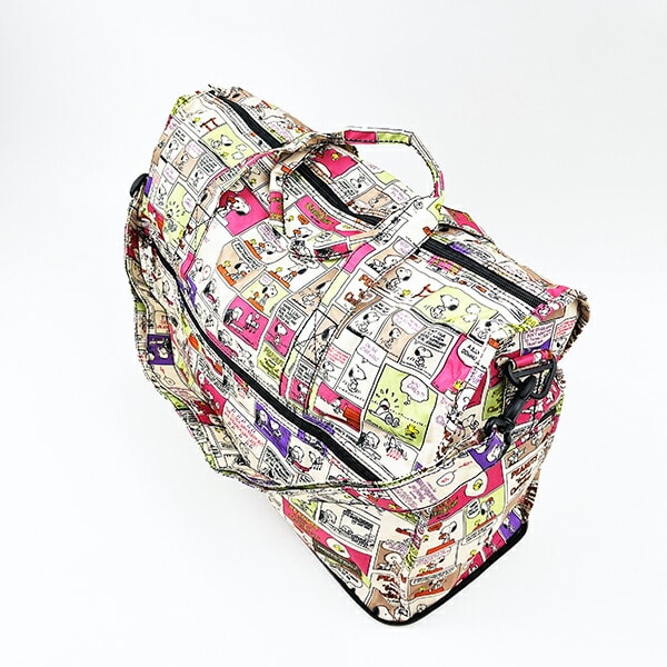 スヌーピー コミックカラー 折りたたみボストンバッグ(M) トラベル SNOOPY