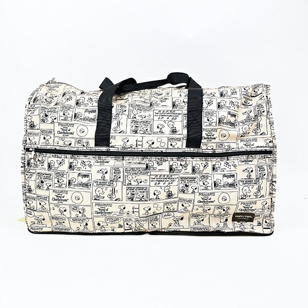 スヌーピー コミックナチュラル 折りたたみボストンバッグ(L) トラベル SNOOPY