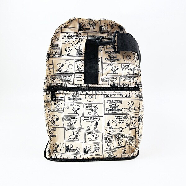 スヌーピー コミックナチュラル 折りたたみボストンバッグ(L) トラベル SNOOPY