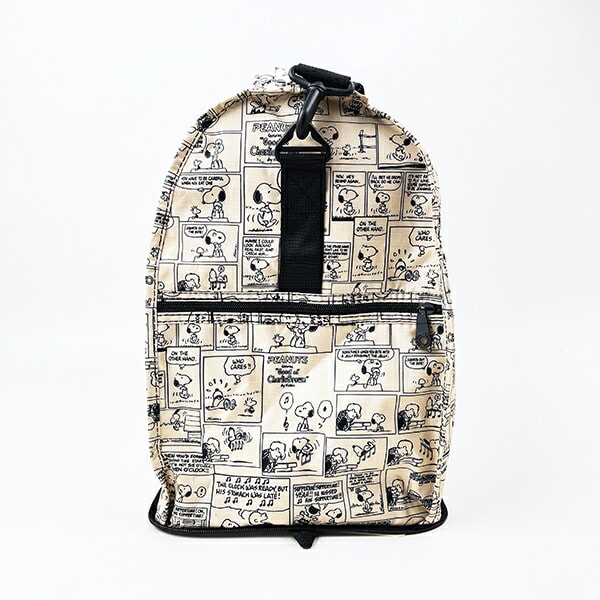 スヌーピー コミックナチュラル 折りたたみボストンバッグ(L) トラベル SNOOPY