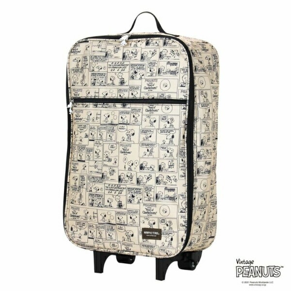 スヌーピー 折りたたみキャリーバッグ コミックナチュラル キャリーケース トラベル SNOOPY