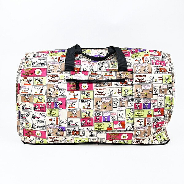 スヌーピー コミックカラー 折りたたみボストンバッグ(L) トラベル SNOOPY