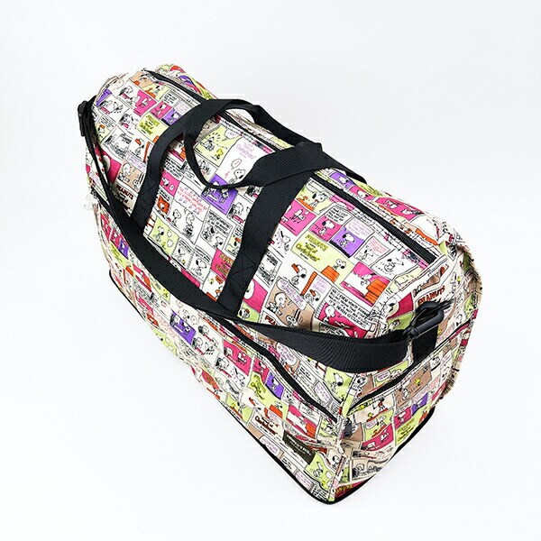 スヌーピー コミックカラー 折りたたみボストンバッグ(L) トラベル SNOOPY