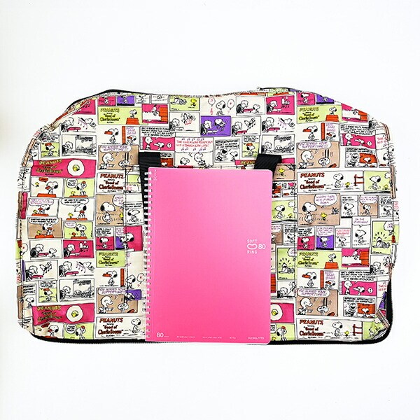 スヌーピー コミックカラー 折りたたみボストンバッグ(L) トラベル SNOOPY
