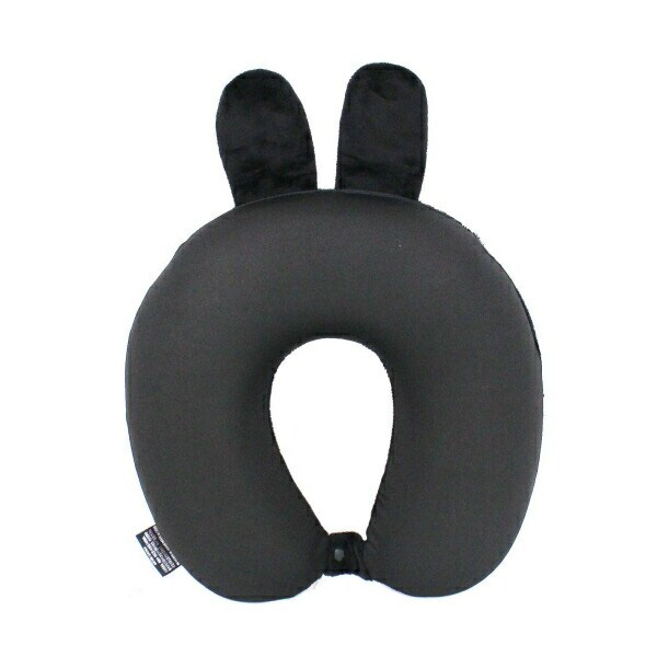 ミッフィー miffy 低反発ネックピロー (ブラック) 旅行
