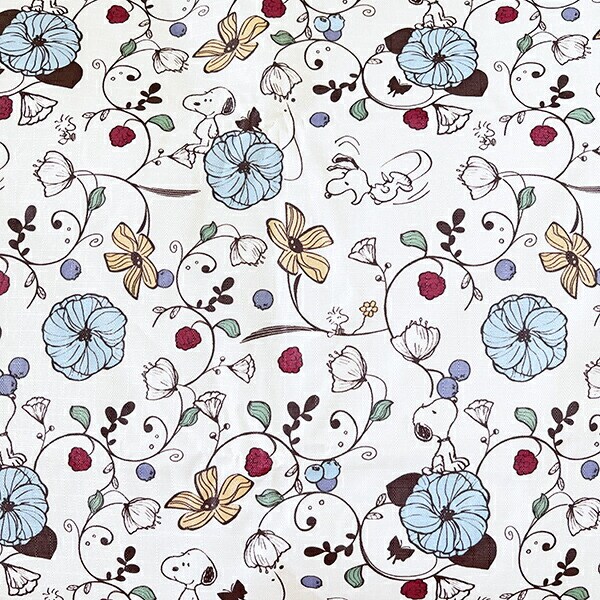 スヌーピー 折りたたみトートバッグ フラワーベージュ トラベル SNOOPY