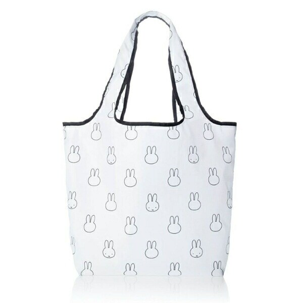 ミッフィー miffy 折りたたみエコバッグ(Mサイズ) フェイスホワイト