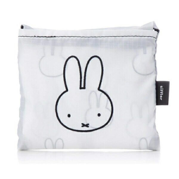 ミッフィー miffy 折りたたみエコバッグ(Mサイズ) フェイスホワイト