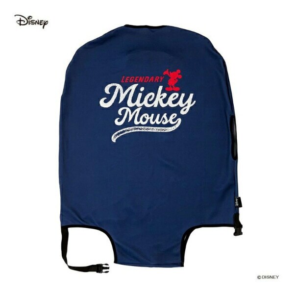 ディズニー スーツケースカバー(Mサイズ) ロゴネイビー トラベル Disney