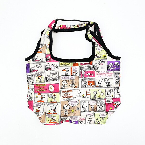 スヌーピー コミックカラー 折りたたみエコバッグ(S) SNOOPY