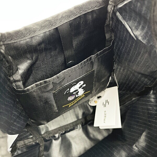 スヌーピー 折りたたみエコバッグ(S) スターブラック SNOOPY