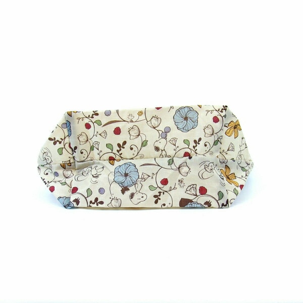 スヌーピー ウッドストック 折りたたみエコバッグS (フラワーベージュ)