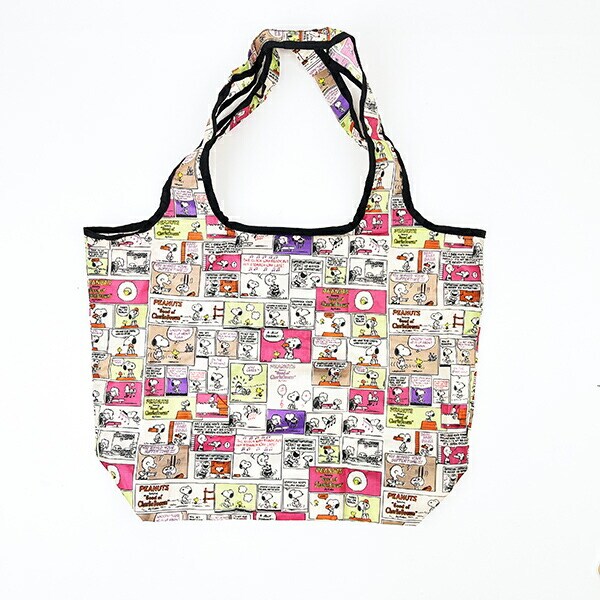 スヌーピー コミックカラー 折りたたみエコバッグ(M) SNOOPY
