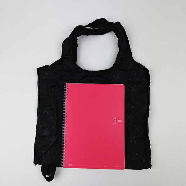 スヌーピー スターブラック 折りたたみコンビニバッグ SNOOPY