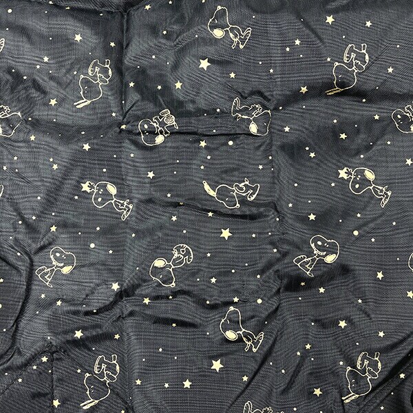 スヌーピー ゴールドスターブラック 折りたたみコンビニバッグ SNOOPY