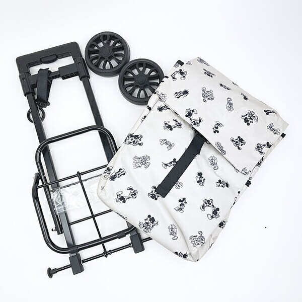 ディズニー ミッキー 保冷保温ショッピングカート (スケッチベージュ) キャリー Disney