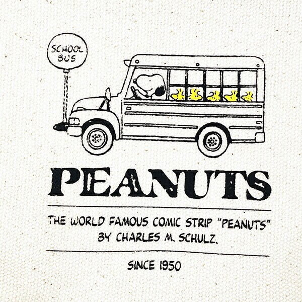 スヌーピー スクールバス 帆布ポーチ(M) SNOOPY