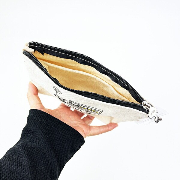 スヌーピー スクールバス 帆布ポーチ(M) SNOOPY