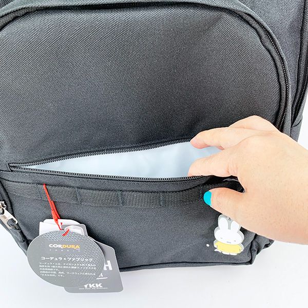 ミッフィー フェイス ブラック＆ホワイト バックパック 通学 旅行 バッグ リュック 学校