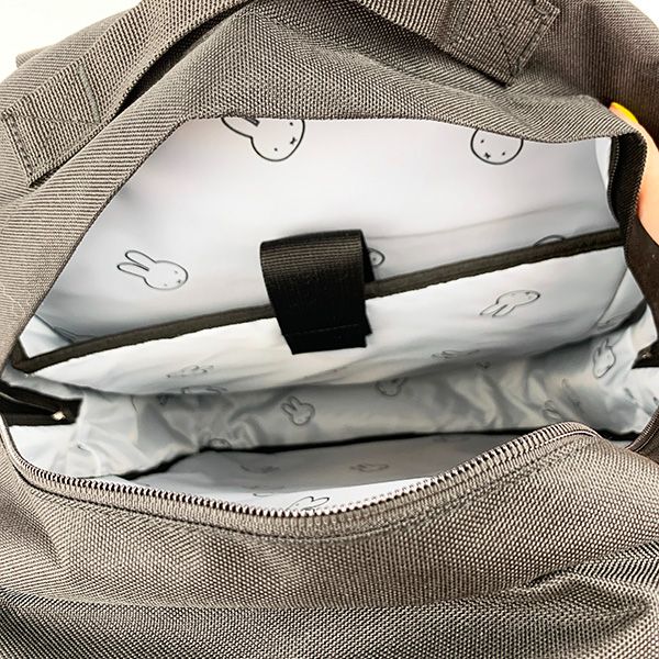 ミッフィー フェイス ブラック＆ホワイト バックパック 通学 旅行 バッグ リュック 学校