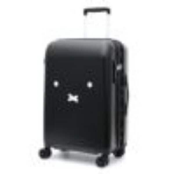 ミッフィーmiffy 拡張式スーツケース（Mサイズ） ミッフィーフェイス キャリーケース ブラック 【55～60L】