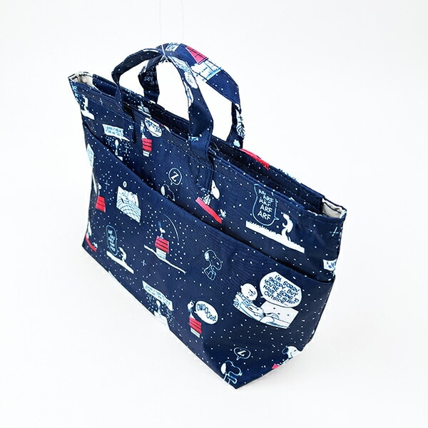 スヌーピー ナイト＆スリープネイビー バッグインバッグ ランチ用品 SNOOPY