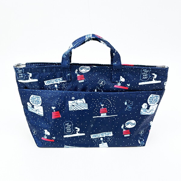 スヌーピー ナイト＆スリープネイビー バッグインバッグ ランチ用品 SNOOPY