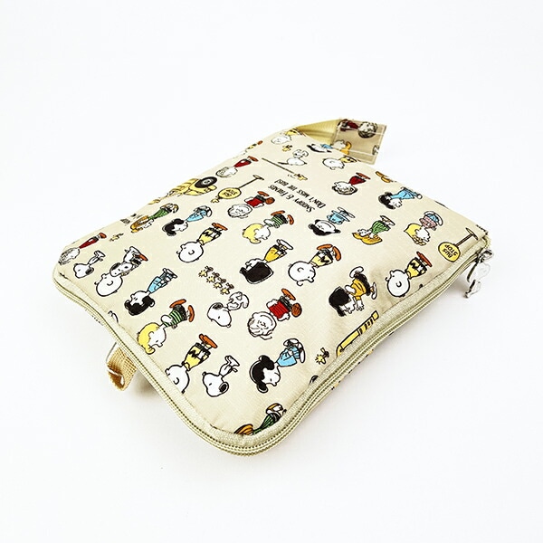 スヌーピー バスストップブラウン 折りたたみボストンバッグ(M) トラベル SNOOPY