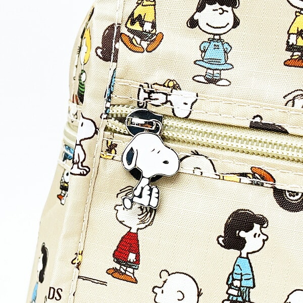 スヌーピー バスストップブラウン 折りたたみボストンバッグ(M) トラベル SNOOPY