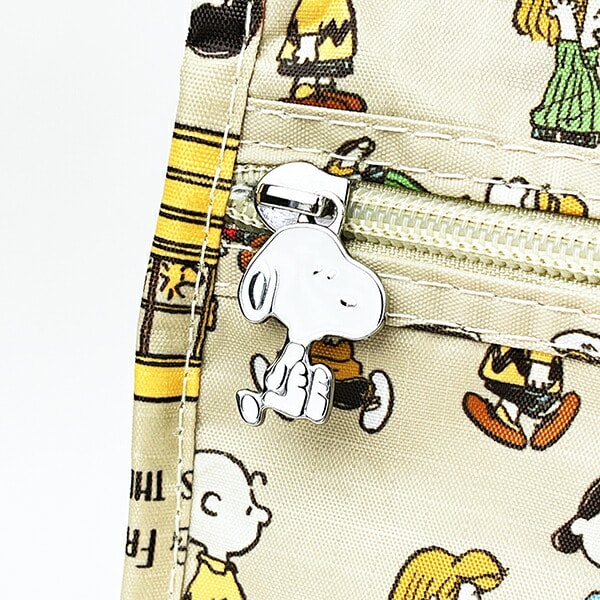 スヌーピー バスストップブラウン 折りたたみボストンバッグ(L) トラベル SNOOPY