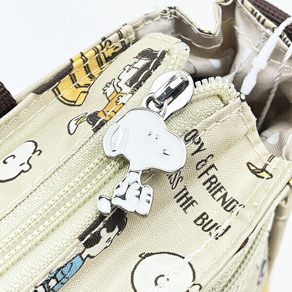 スヌーピー バッグインバッグ バスストップブラウン SNOOPY