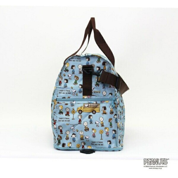 スヌーピー 折りたたみボストンバッグ(L) バスストップブルー トラベル SNOOPY