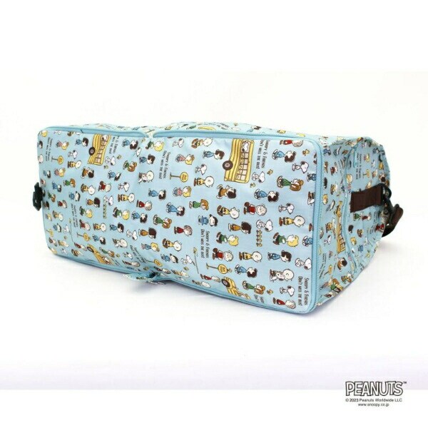 スヌーピー 折りたたみボストンバッグ(L) バスストップブルー トラベル SNOOPY