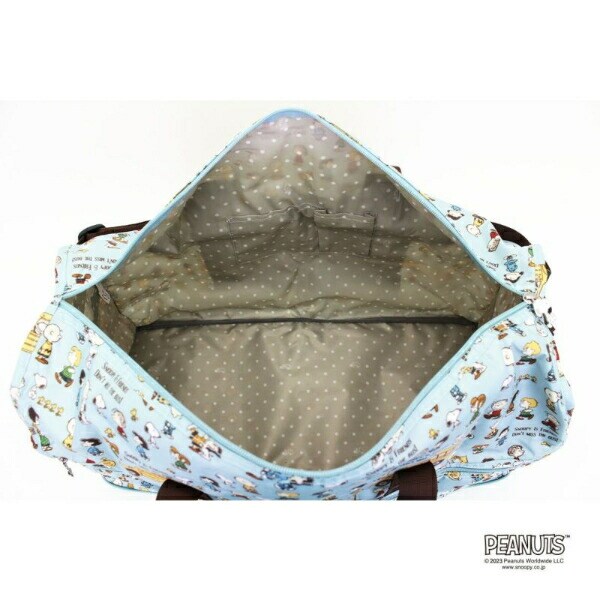 スヌーピー 折りたたみボストンバッグ(L) バスストップブルー トラベル SNOOPY